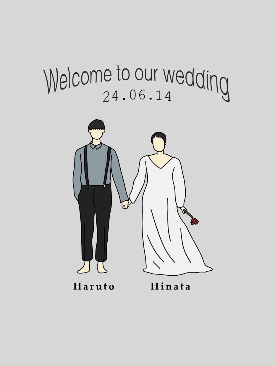 ウェディングイラスト描きます ウェルカムボード、記念日、結婚祝い、プレゼントにおすすめです イメージ4