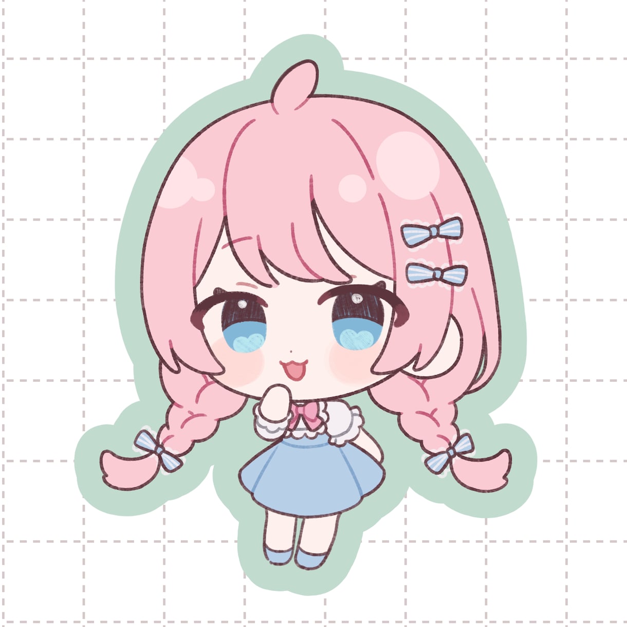 ゆるかわいいミニキャラお描きします 実績公開OKの方には表情差分1枚プレゼント イメージ1