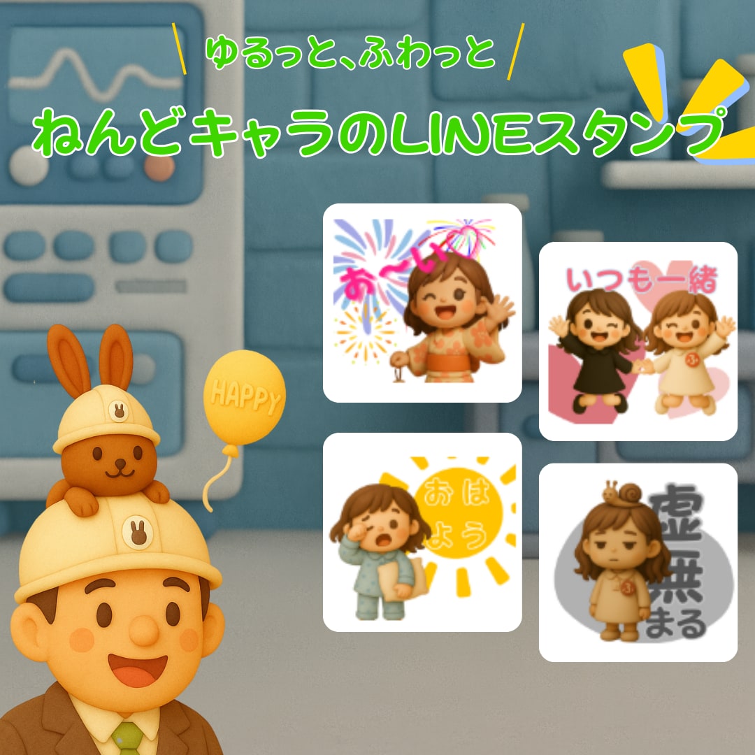 あなたのキャラでLINEスタンプを作成します オリジナルキャラで想いを伝え、みんなもほっこり＆にっこり！ イメージ1