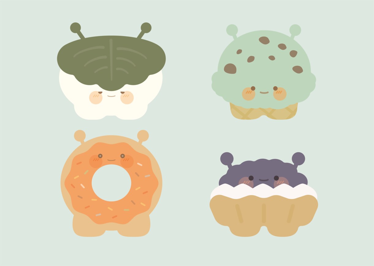 あなただけのゆるかわいいキャラクターを制作します 親しみのあるかわいいキャラクターを作ります！商用OK イメージ3
