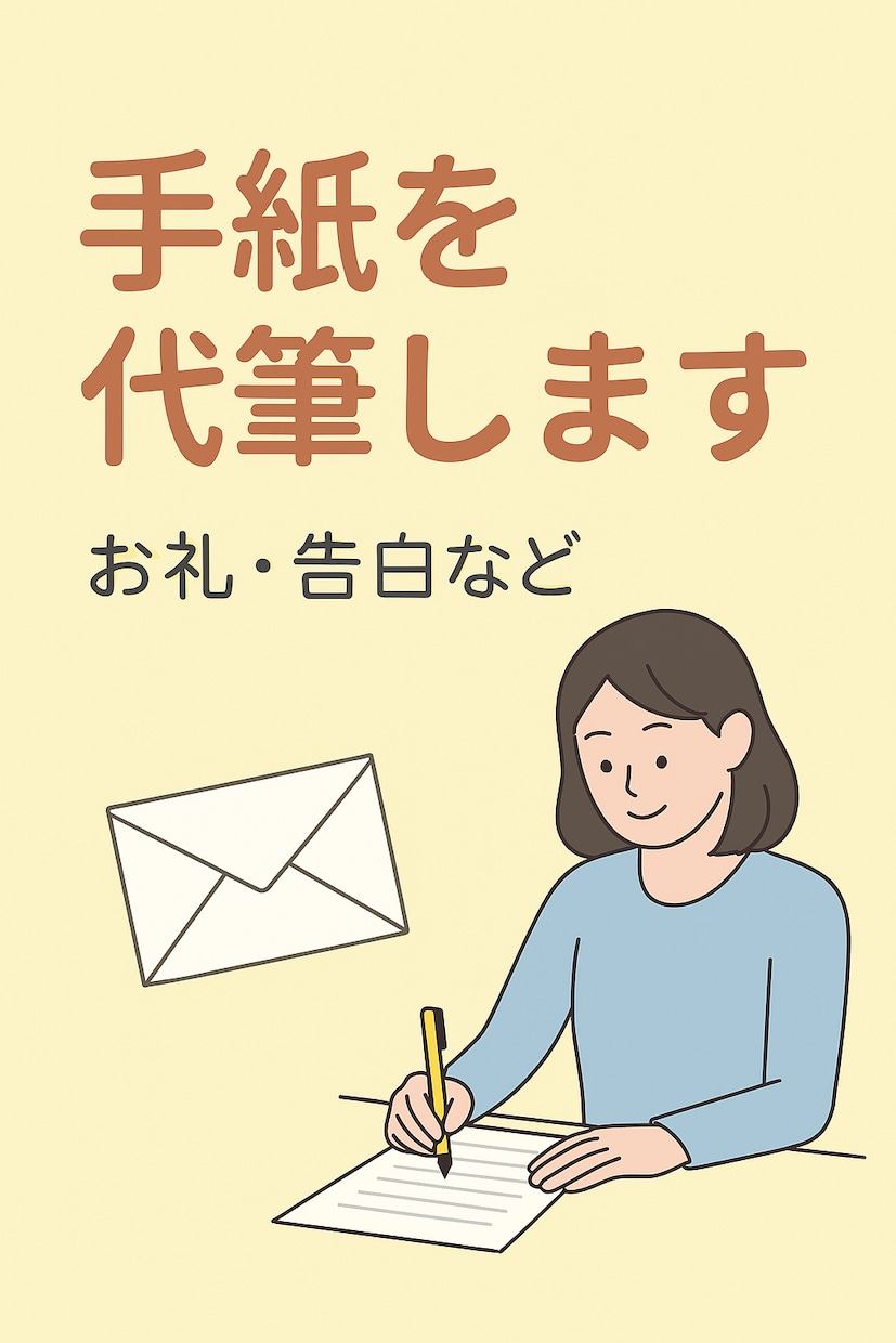 心を込めた手紙・メッセージ代筆します お礼・謝罪・告白など大切な言葉を代筆 イメージ2