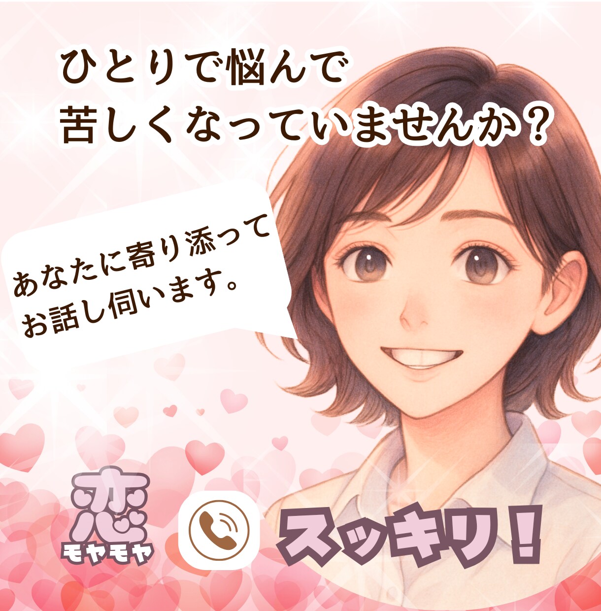 恋のモヤモヤ一緒に整理！心の傷に寄り添いますます 失恋／復縁／禁断の恋／恋バナ／じっくり受け止めます。 イメージ8