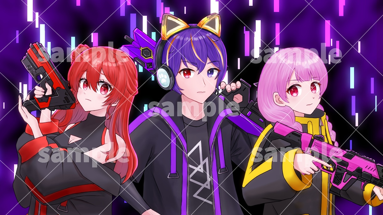 絵柄を寄せたかわいいイラストで印象をアップさせます アイコン・サムネイル等に！Vtuberさんの活動をお手伝い！ イメージ8