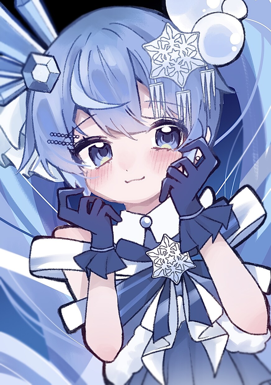 女の子のふわふわ可愛いイラスト描きます 鉛筆で描く柔らかい雰囲気のバストアップイラストです！ イメージ1