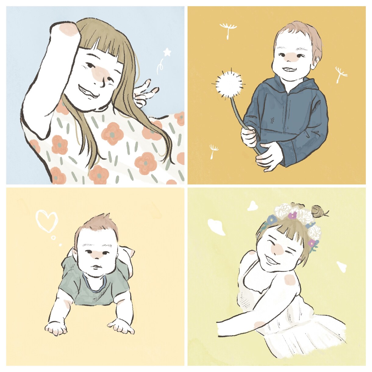 シンプルでオシャレな似顔絵お描きします お写真をもとに！落ち着いたカラーが映える♪SNSアイコンに イメージ3