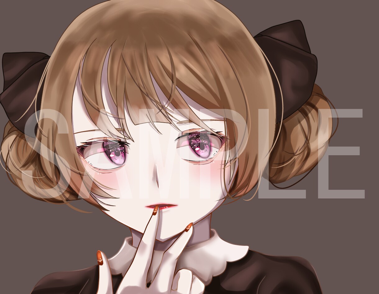 キラキラ宝石のような瞳の女の子描きます あなたのご希望の可愛い女の子描きます イメージ1