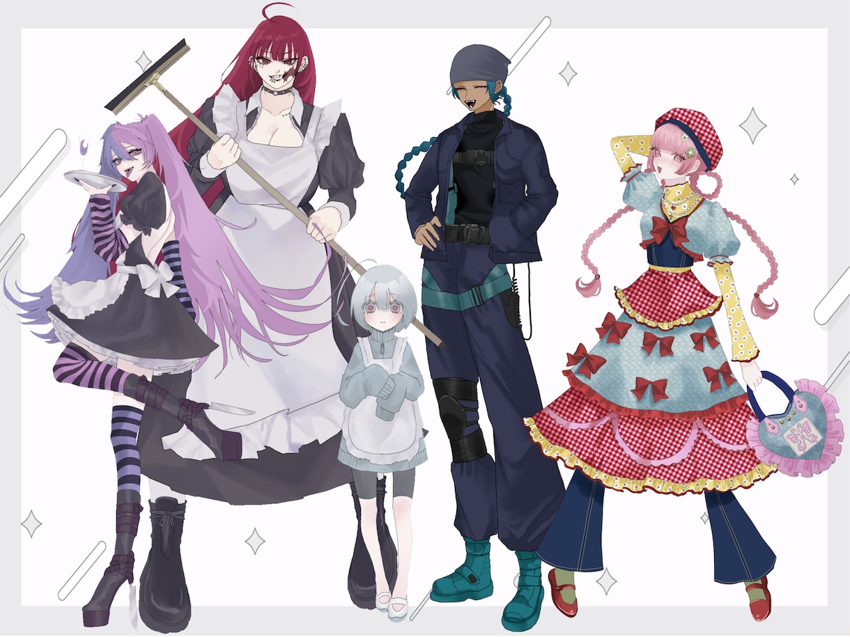 即日納品！TRPG用シンプル立ち絵描きます お急ぎ納品！TRPG用の立ち絵イラスト制作 イメージ2