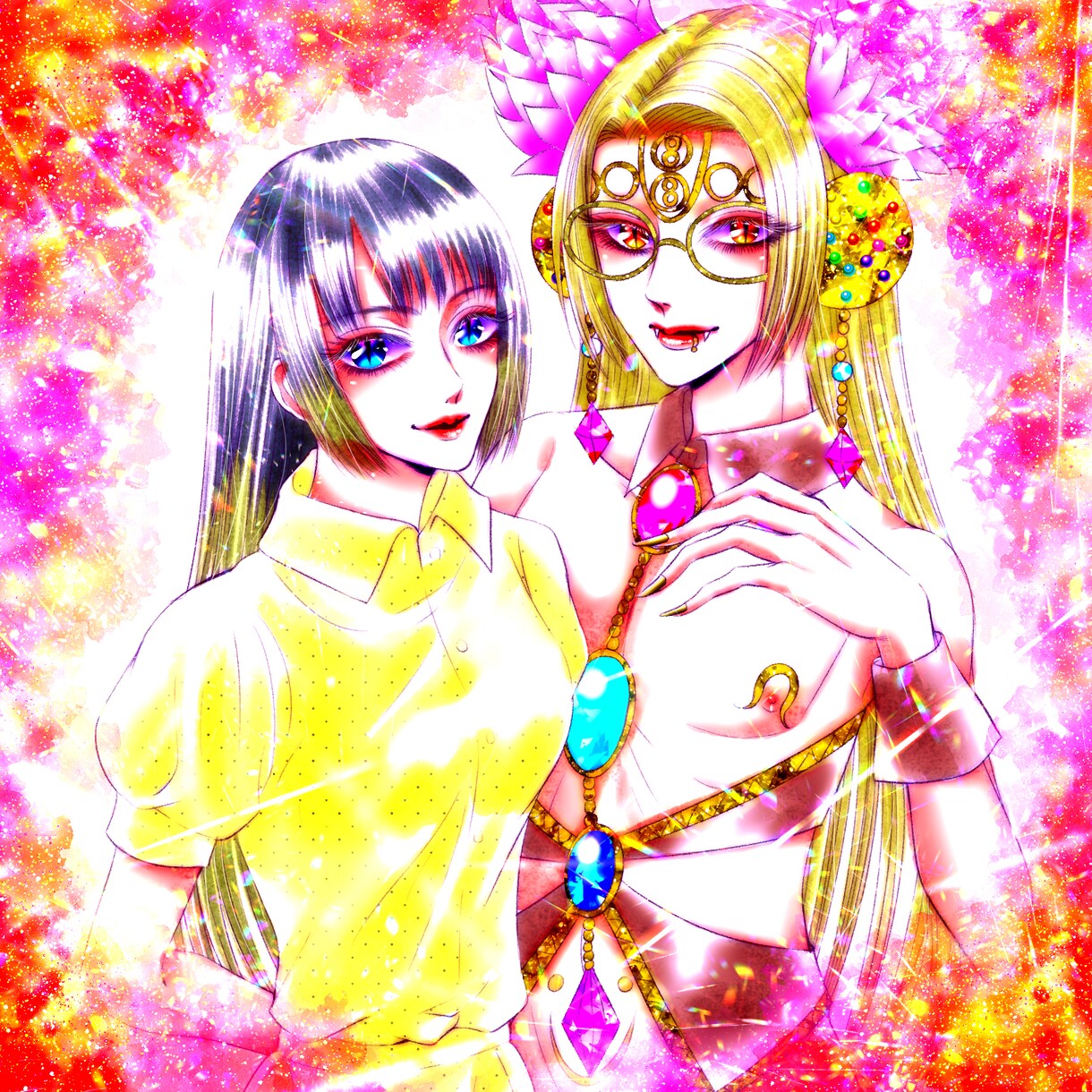イラストオーダー承ります 鮮烈かつ美麗！キラキラした夢のような世界観 イメージ3
