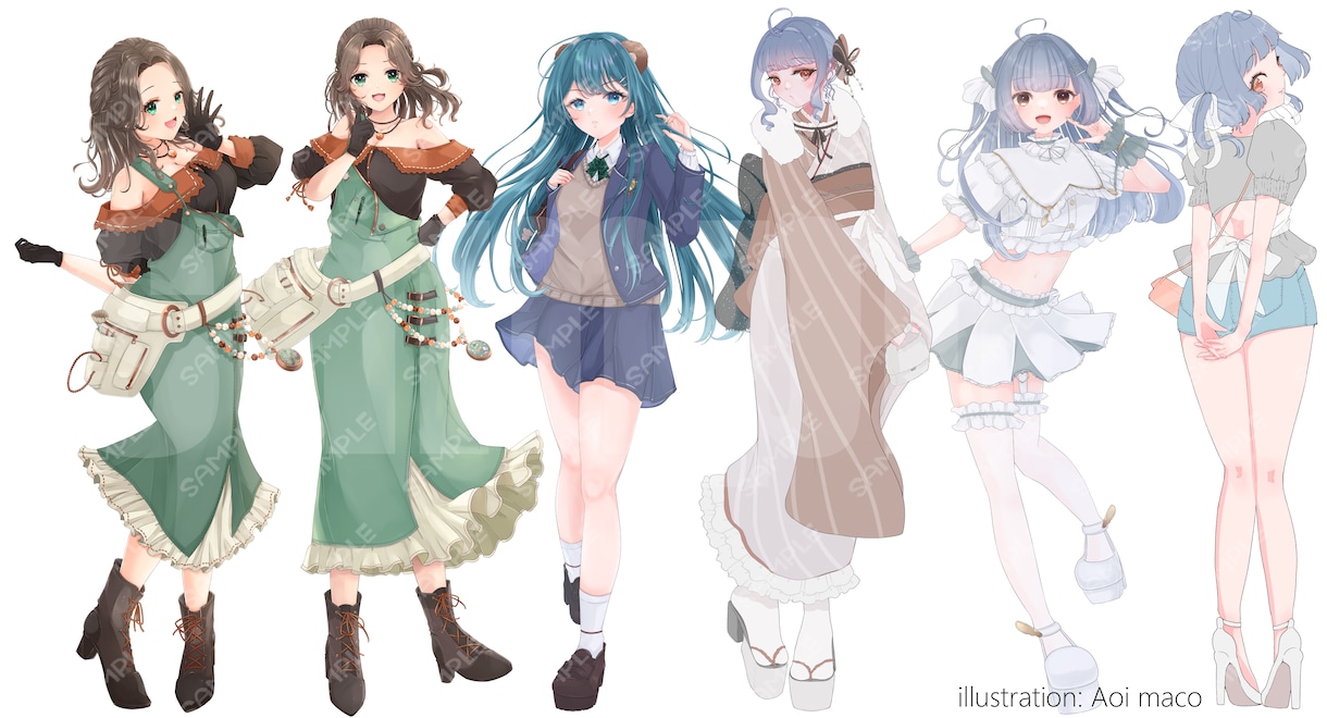 メインビジュアル向けイラスト制作します 高解像度グッズ化OK！活動者さんにおすすめ♪✦商用利用込み✦ イメージ4