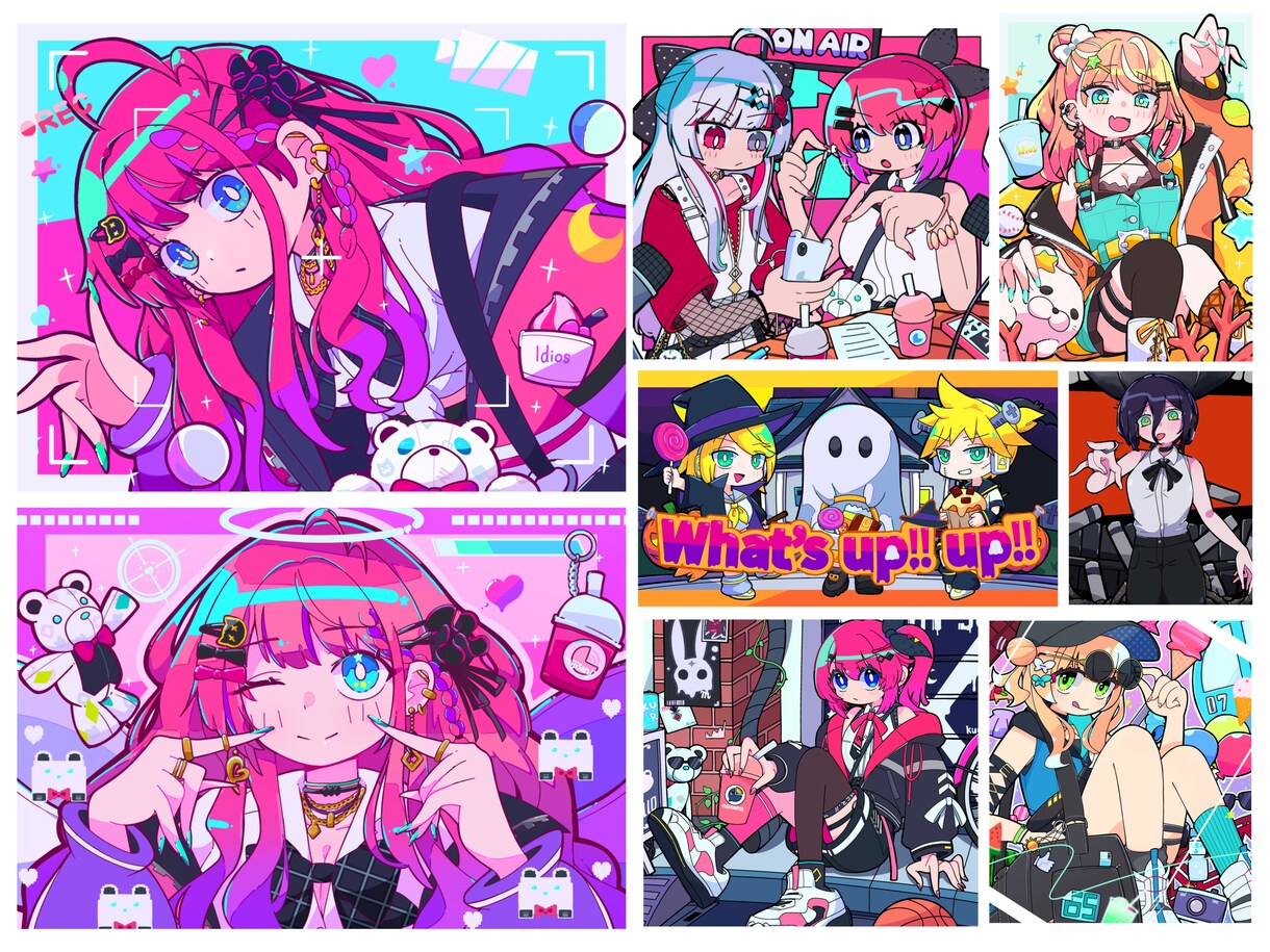 高頭身キャラクターイラスト描かせていただきます デフォルメorダークキャライラスト5～頭身メイン イメージ1