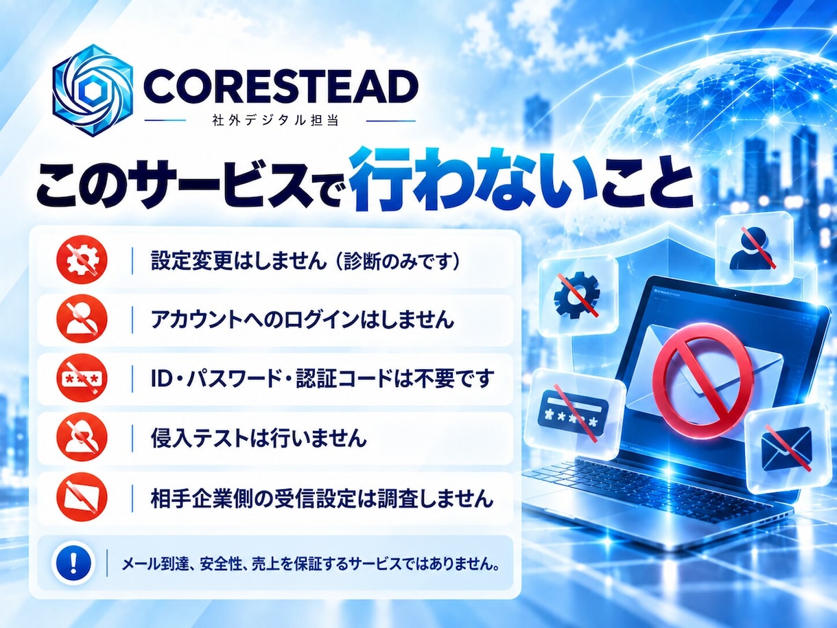 メール不達・迷惑メール判定の原因を診断します SPF・DKIM・DMARCとDNSを実測しPDFで返します イメージ5