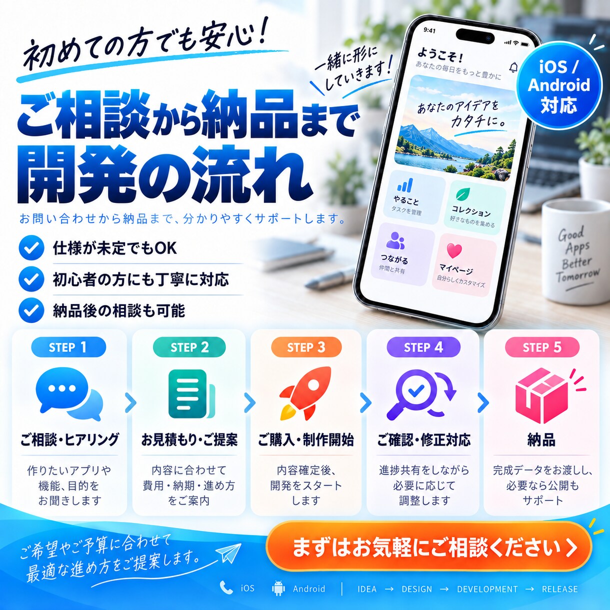 Unityでスマホアプリを開発します iOS・Android対応！企画から開発・修正まで丁寧に対応 イメージ4