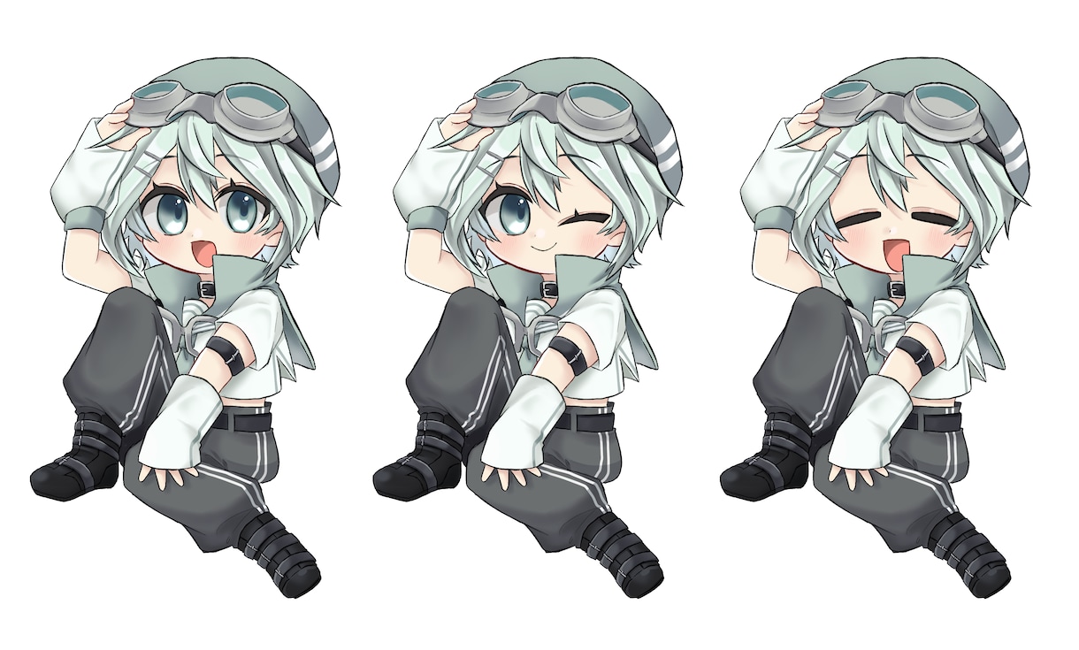 可愛いミニキャライラスト描きます 商用利用OK！通常表情＋2差分まで価格内でお描きします！ イメージ5
