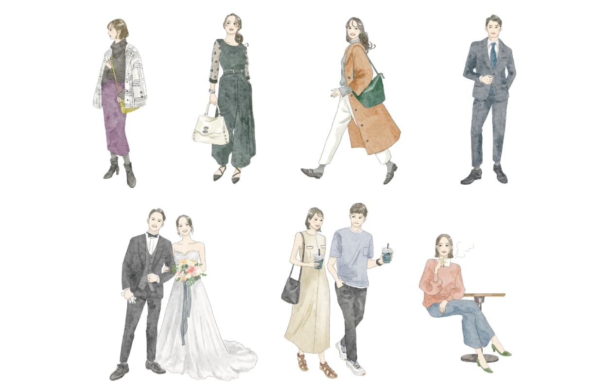 垢抜け/こなれ感♪ファッションイラスト制作ます 【広告/Web/雑誌◎】見た人がときめくようなコンテンツに！ イメージ2