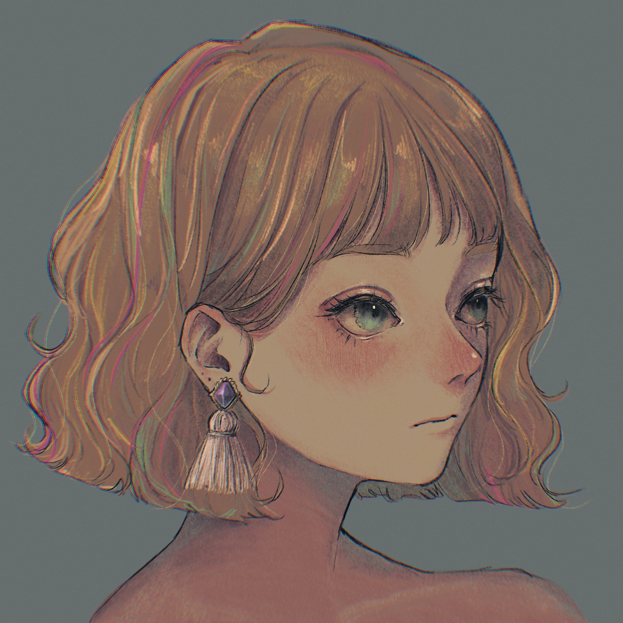 女の子アイコン作成描きます SNS用の美麗系シックなイラストアイコンお描きします！ イメージ2