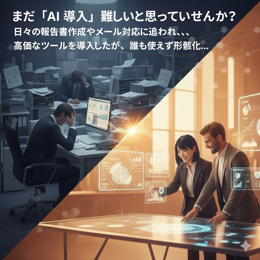 はじめてのAI導入支援いたします 専門用語は使いません。現場で使えるAI活用術、教えます。 イメージ1