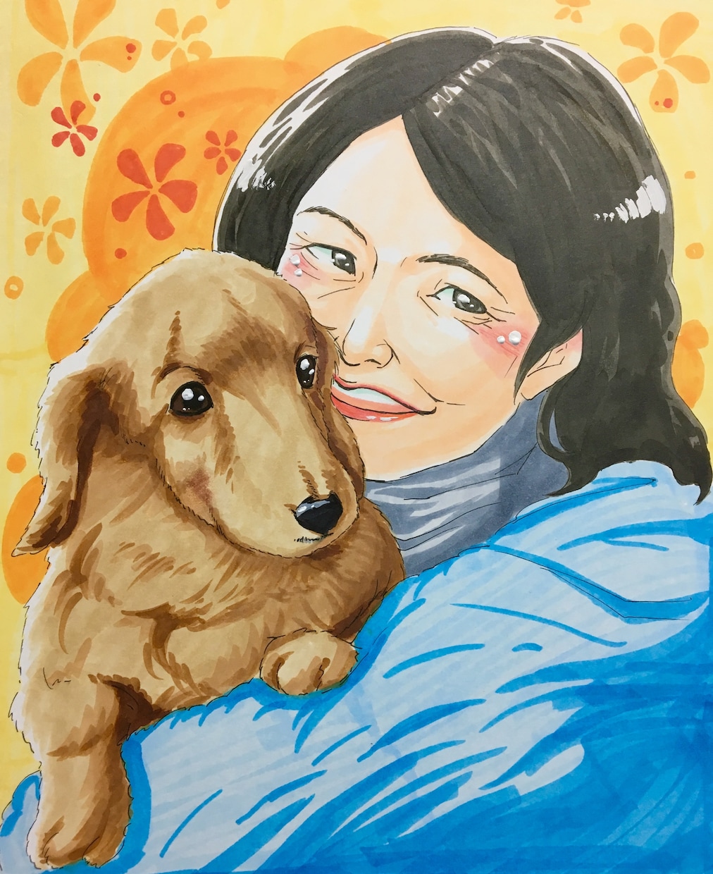 元気でかわいい似顔絵を描きます お祝いや記念日、思い出の記録、プレゼントにいかがでしょう！ イメージ2