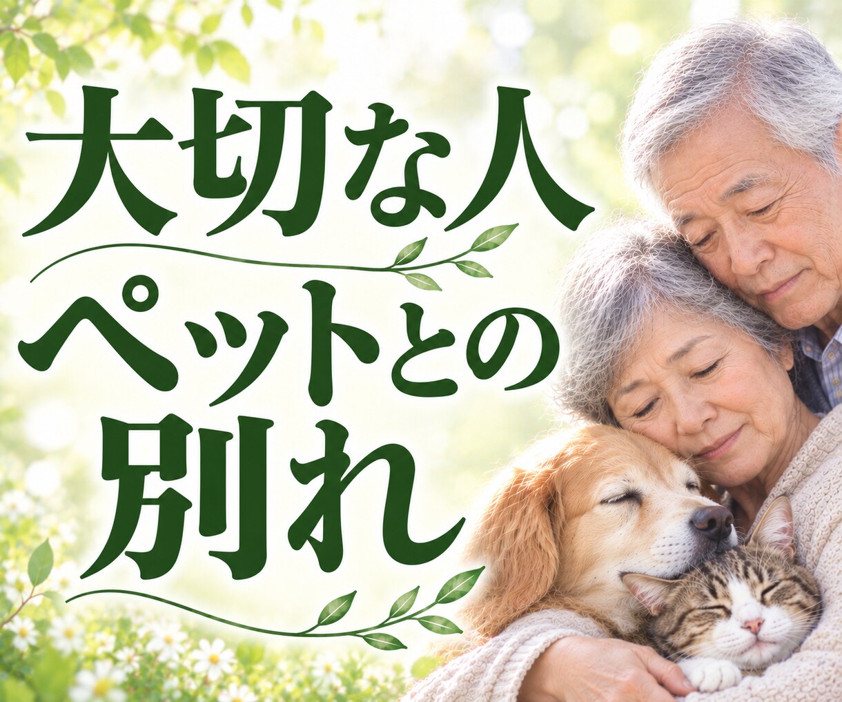 大切な人やペットとの別れ、喪失感に寄り添います 【体験者】深い喪失感と悲しみに、一緒に寄り添います。 イメージ1
