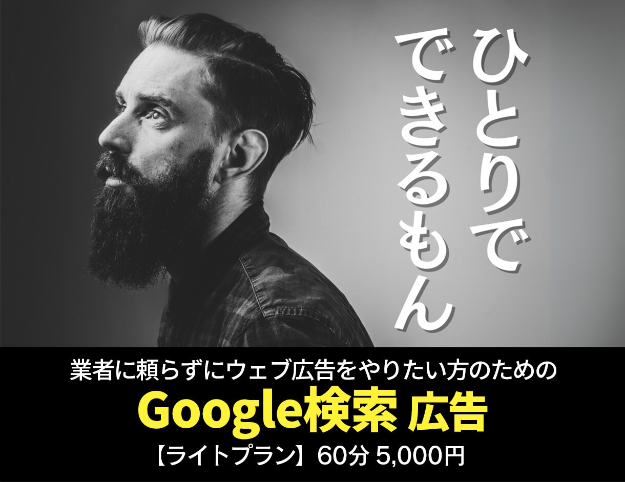 ライトプラン：Google検索広告内製を手伝います ご要望にお応えして5,000円のライトプランを開始！ イメージ1