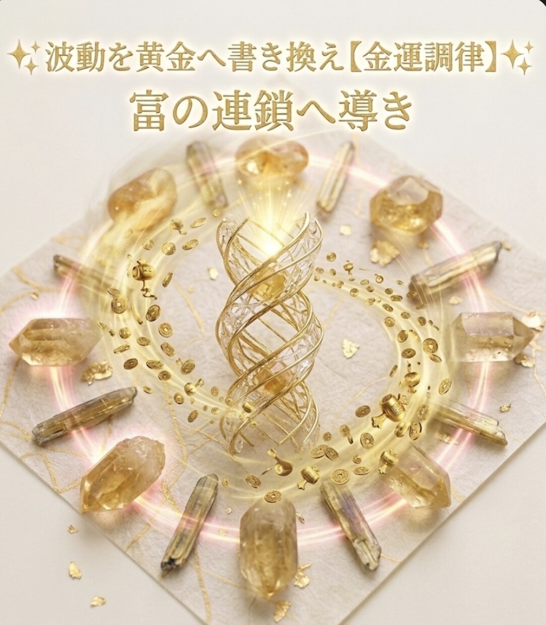 波動を黄金へ書き換え【金運調律】富の連鎖へ導きます その原因を根底から調律し、一生モノの“金運体質”へ。 イメージ2