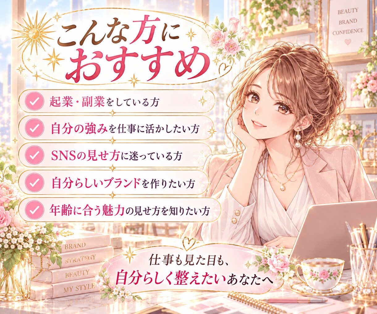 仕事で輝く見た目と強みを星から鑑定します 太陽・MC・金星からあなたの魅せ方と仕事の強みを読み解く イメージ8