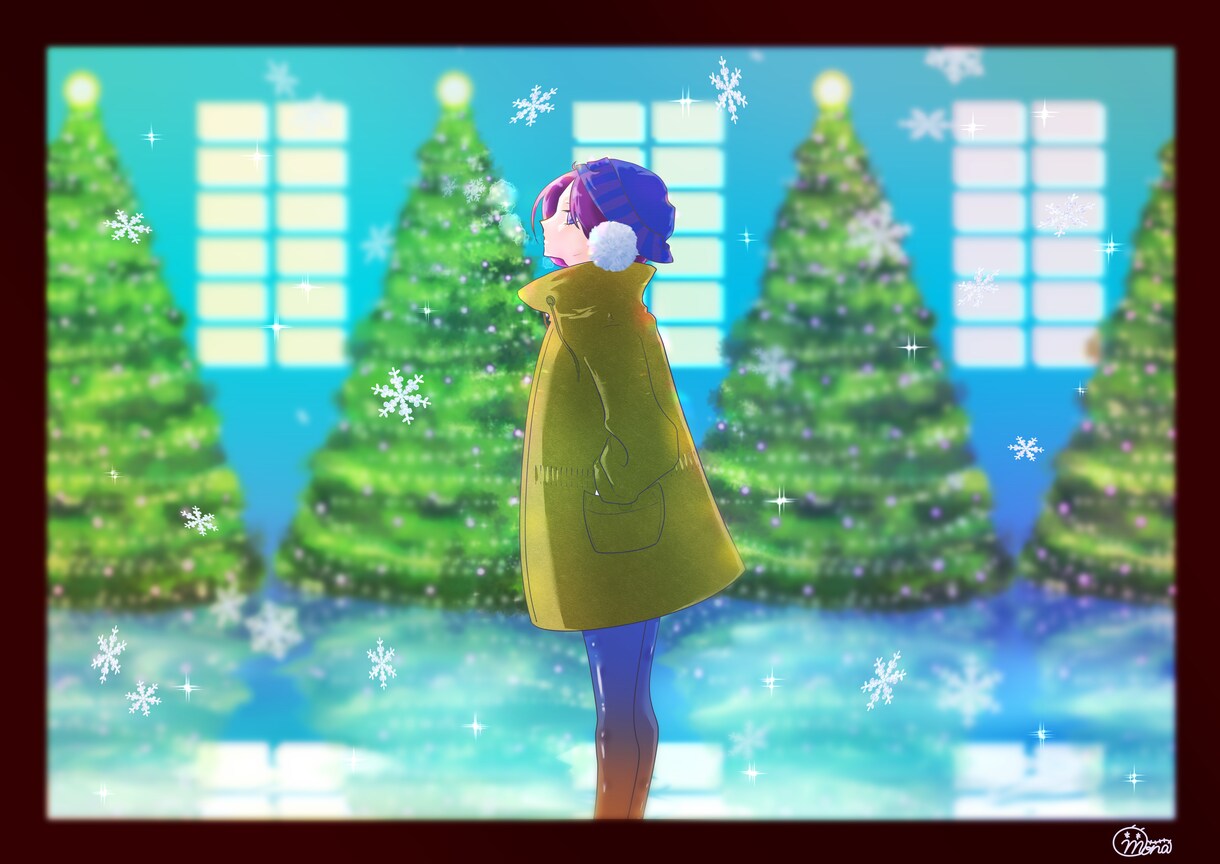 女の子のイラスト描きます 神秘的な雰囲気と成分多めの画風です イメージ7