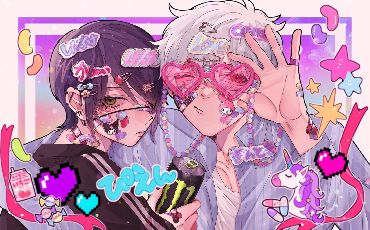 イラスト制作をします キラキラしたかわいい絵が得意です！ イメージ3