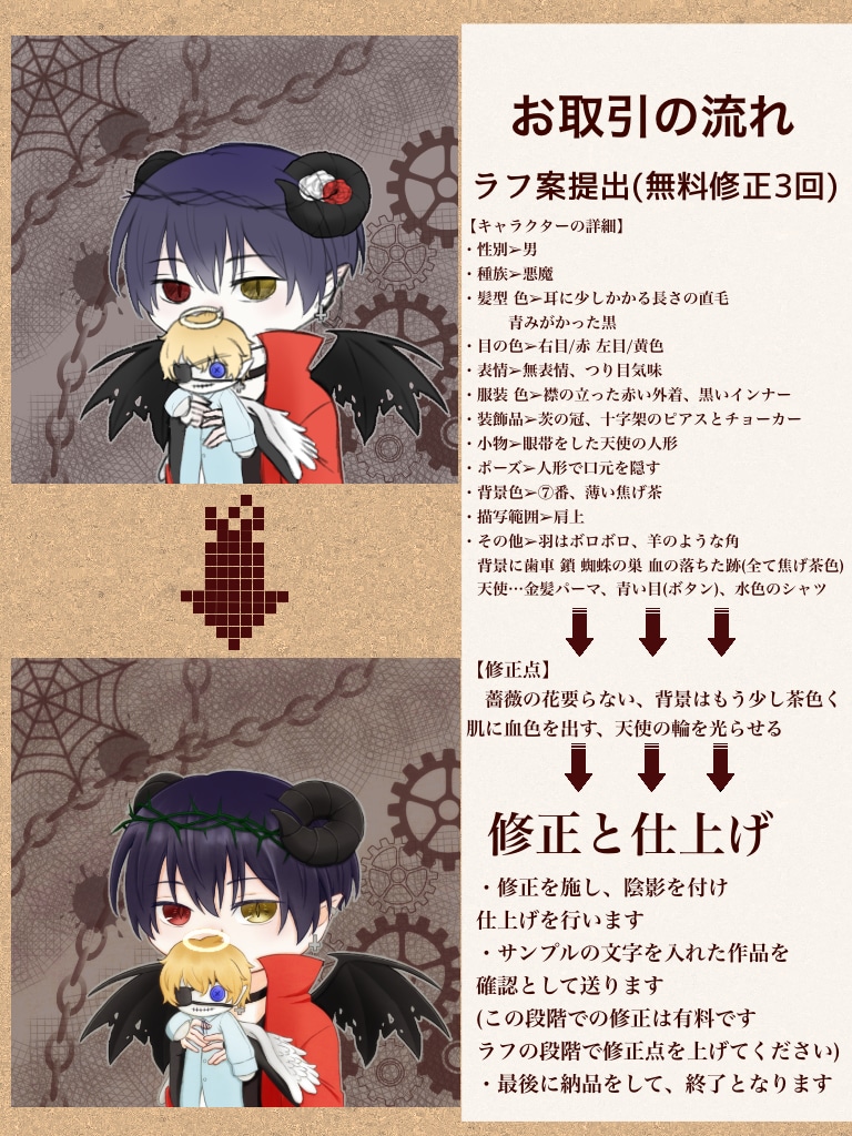 可愛いミニキャラのアイコンやヘッダーお描きします 可愛く癒されるミニキャラのSNSアイコン、ヘッダー提供します イメージ3