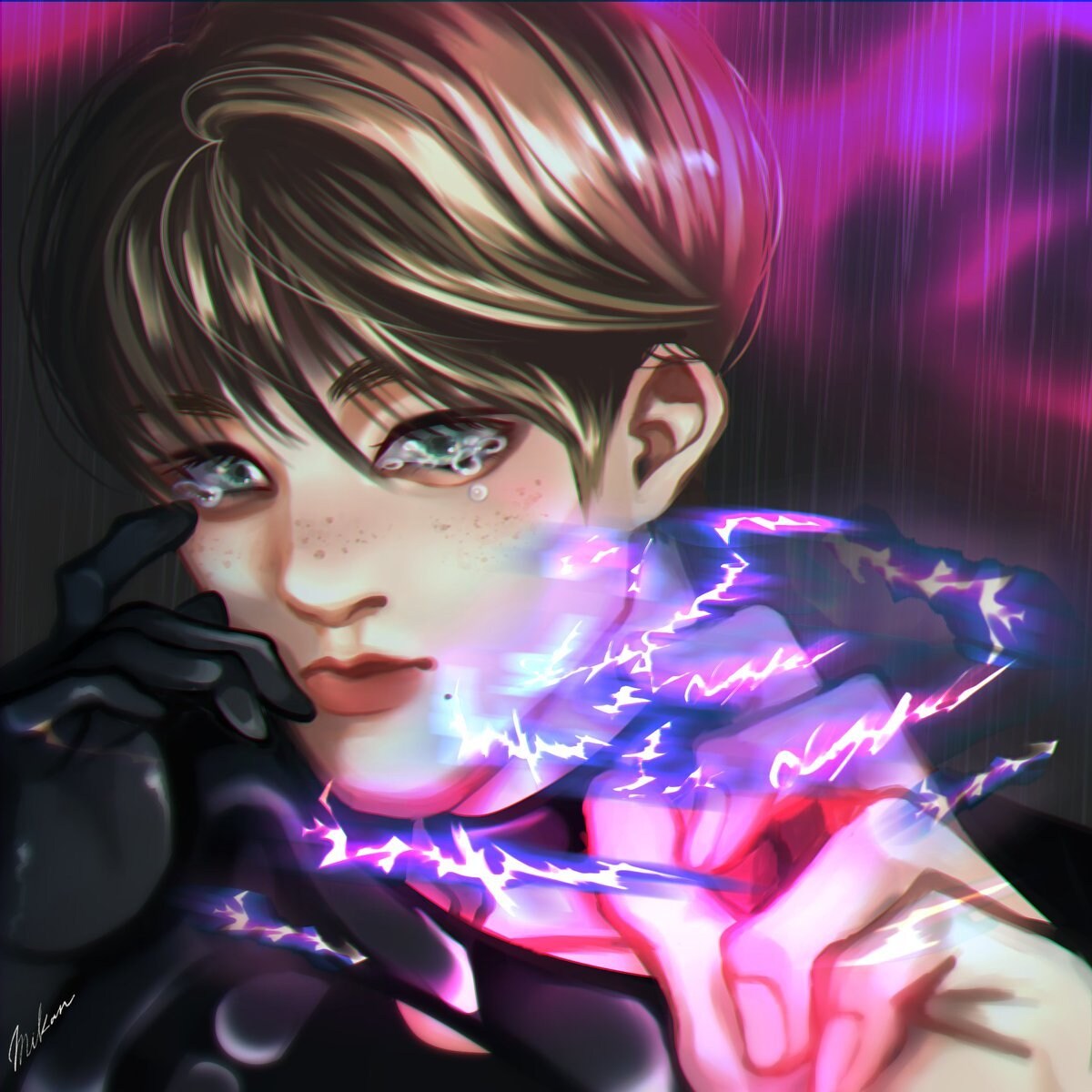 魅力的な顔のアイコンイラストを描きます 厚塗り風でリアルなタッチのイラストを求める方へ！ イメージ6