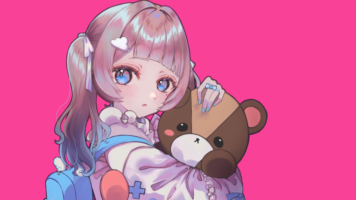可愛い女の子を可愛く描きます 動画のサムネや歌ってみたのイラストにおすすめ！ イメージ2
