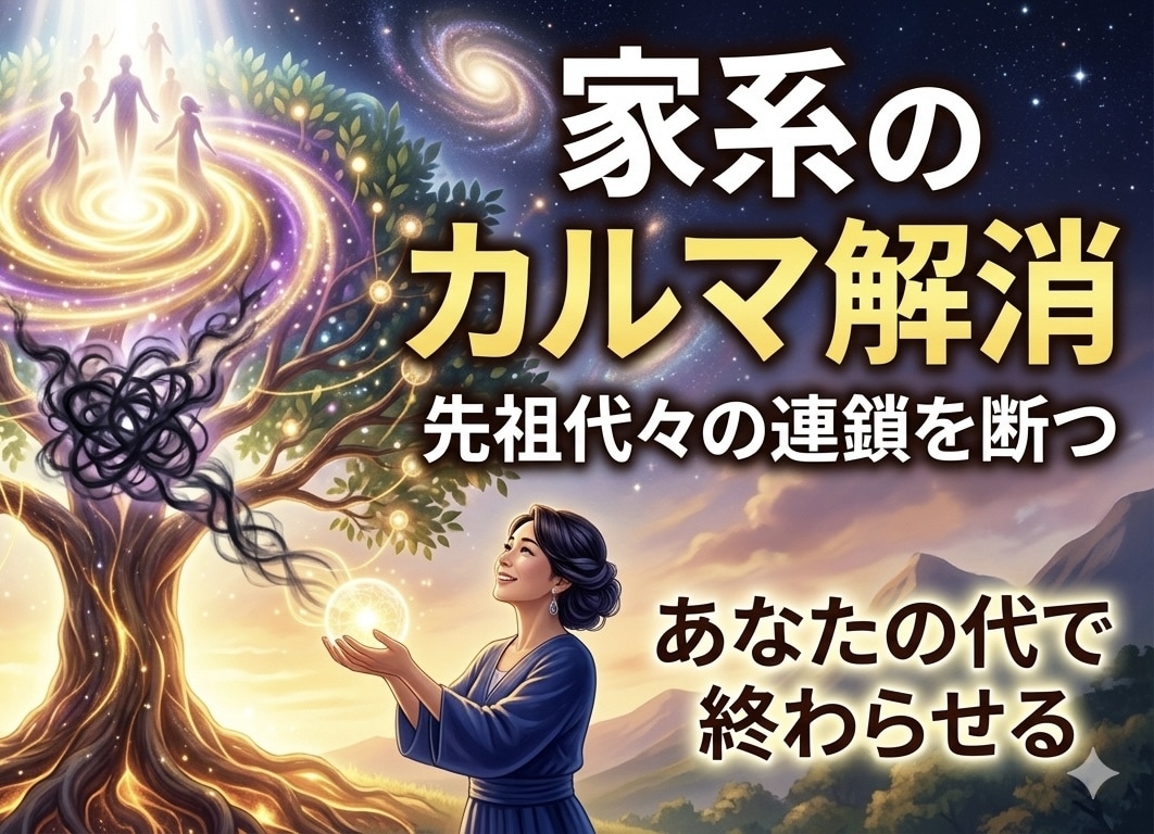 家族間や家系のカルマの解消ワーク★因縁解きます なぜか上手くいかない家族関係の根源を解消し、自由になります。 イメージ1