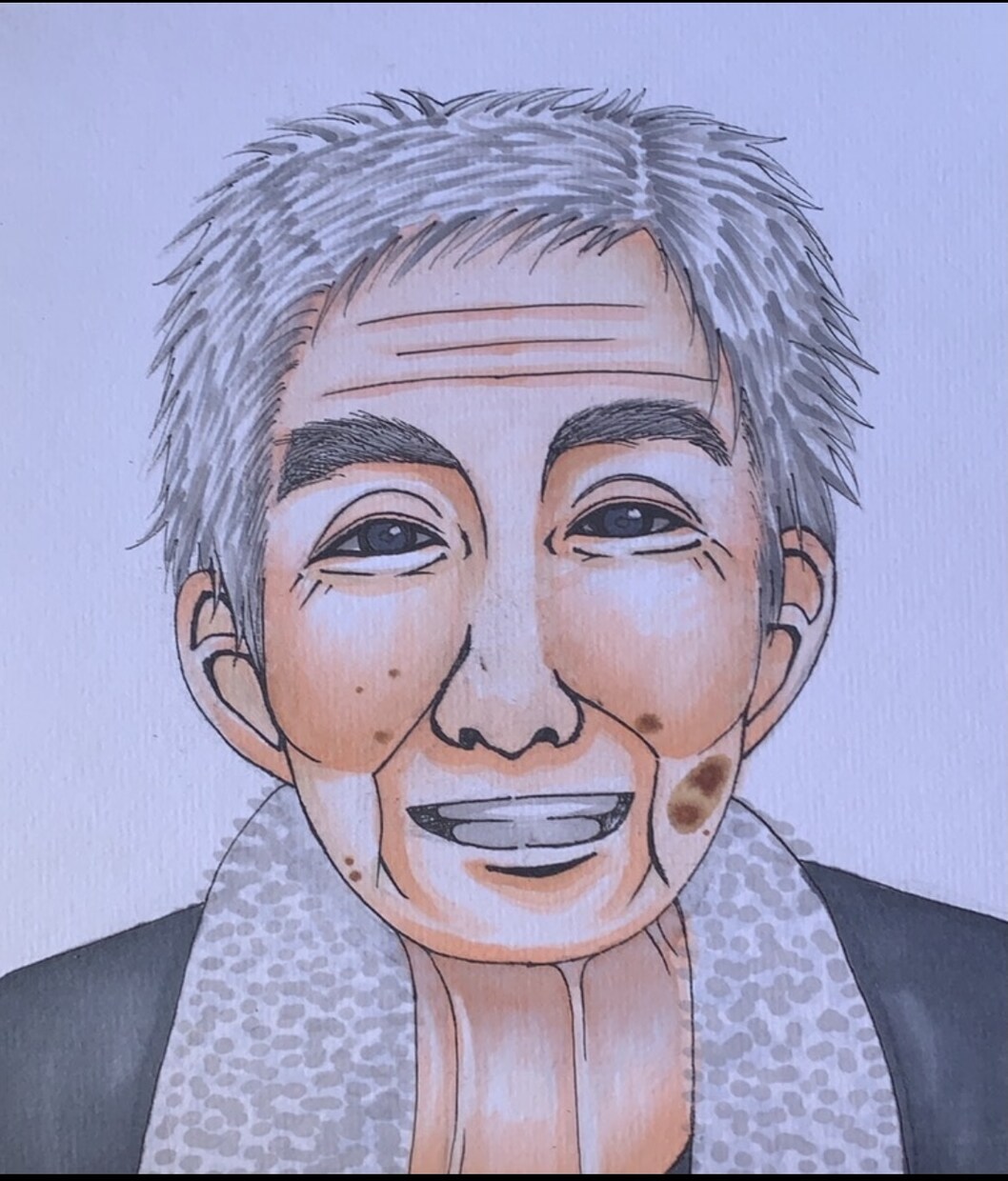 似顔絵描きます 色紙サイズでキラキラとした似顔絵を描きます イメージ1