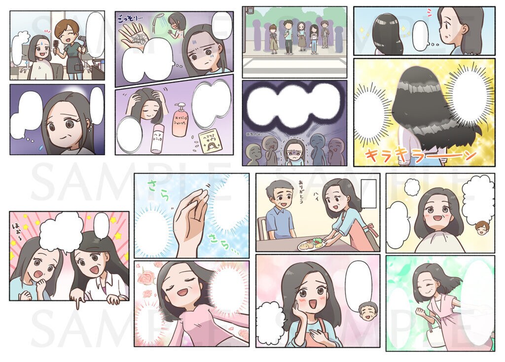 親しみやすい商用漫画を制作いたします 世代を選ばない絵柄で、伝わりやすさを重視します！ イメージ6