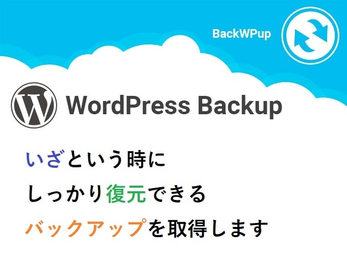 WordPressのバックアップ・復元を代行します WordPress のプロが対応で安心！すべて丸投げ可！ イメージ1
