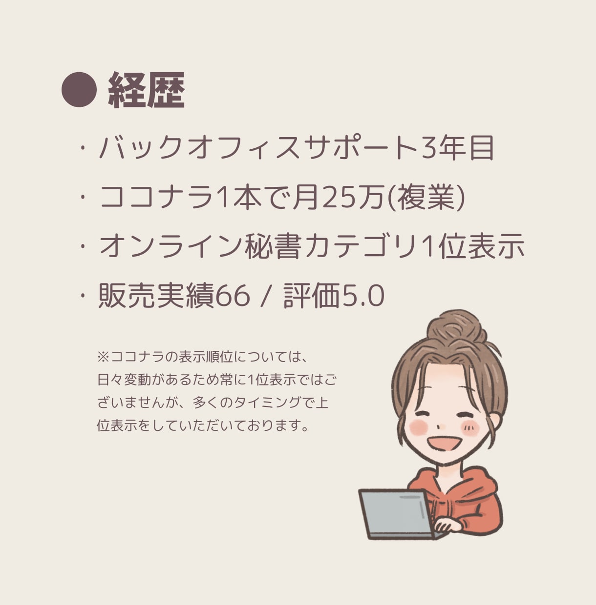 駆け出しオンライン秘書向け！相談お受けいたします ココナラ１位表示経験有◎ココナラのみで月25万の秘書が相談受 イメージ3