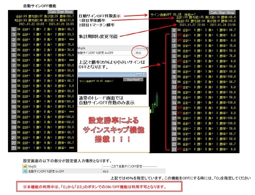 サイン作成ツール！！オリジナサインが作れます 設定可能な処理は20種類になります。是非一度ご覧ください！！ イメージ9