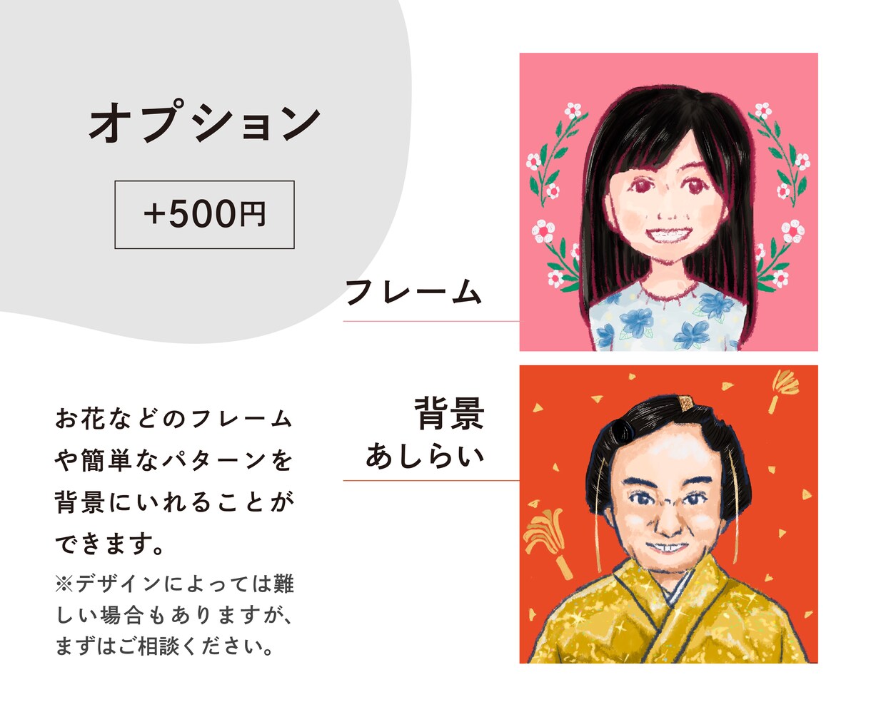 即対応！ほんのり似てて親しみやすい似顔絵描きます 最短翌日納品。アイコンや、メッセージを入れて大切な方へ。 イメージ4