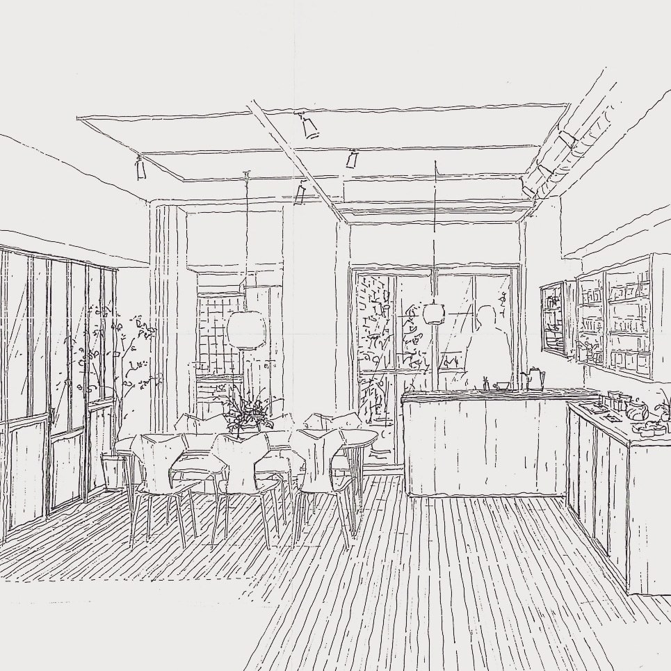 手描きでパースを作成いたします 内観、外観パースを柔らかいタッチで表現します。 イメージ4