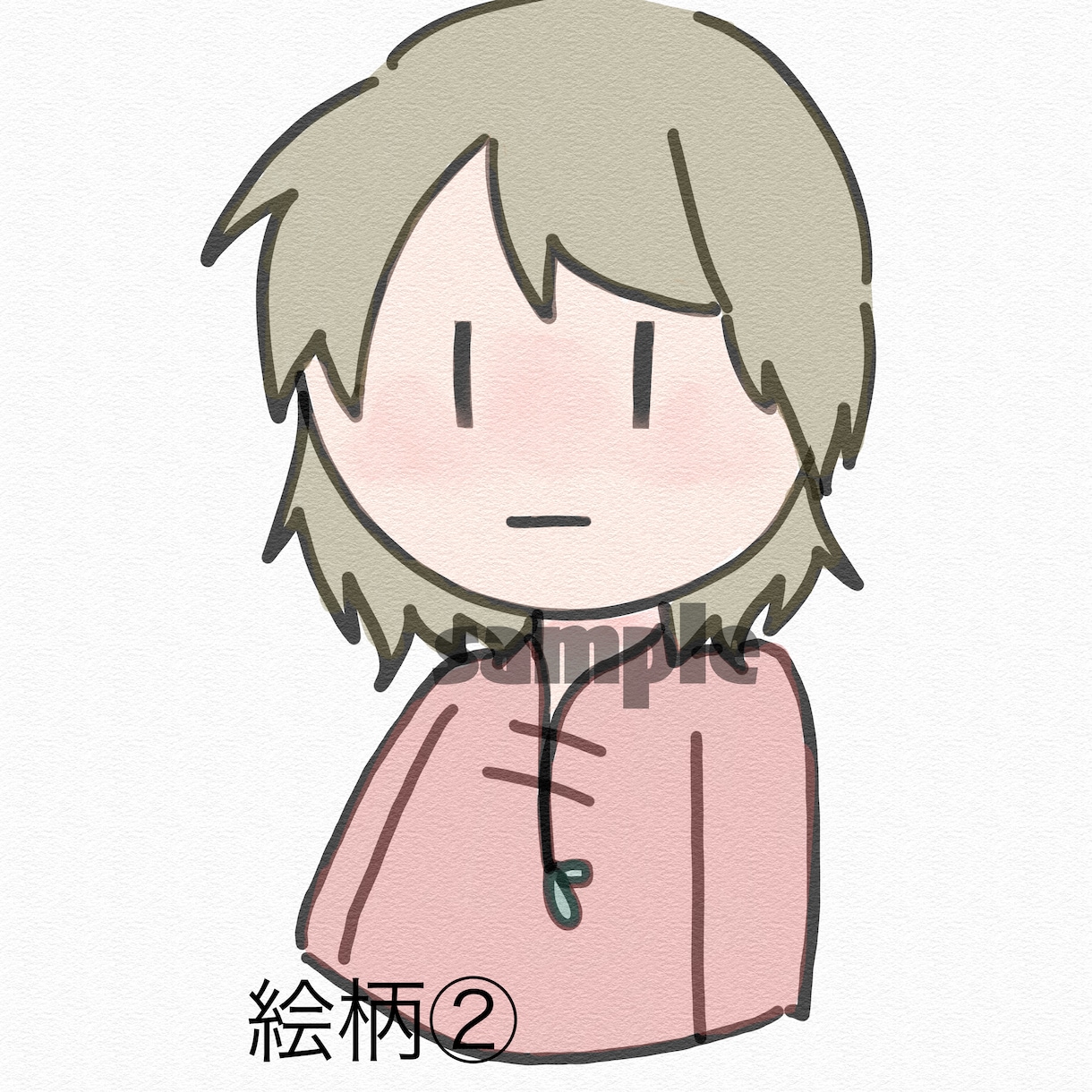 SNS・ブログアイコン描きます SNS・ブログアイコンなどに使えるイラスト描きます！絵柄２種 イメージ1