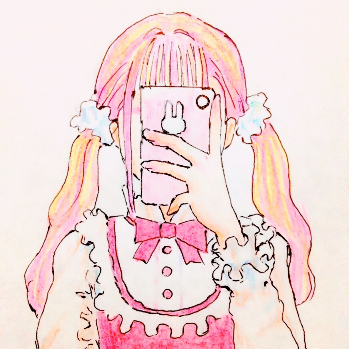 ３000円〜。アイコン、ヘッダーなどお描きします ※基本料金内で背景の色違い表情違い1枚まで追加OKです！ イメージ3