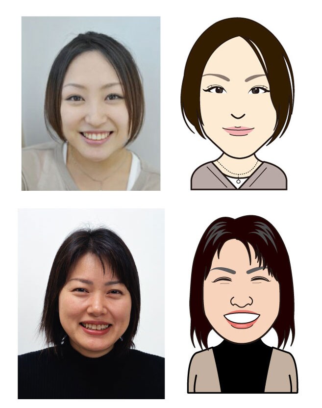 名刺チラシＳＮＳに大活用写真から似顔絵を描きます ＨＰ・名刺に顔を載せたいけど写真はちょっと…という方へ！ イメージ3