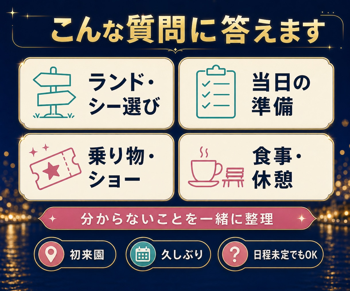 元キャストがディズニーの質問に答えます 初めて・久しぶりの不安をチャットでやさしく解消 イメージ2