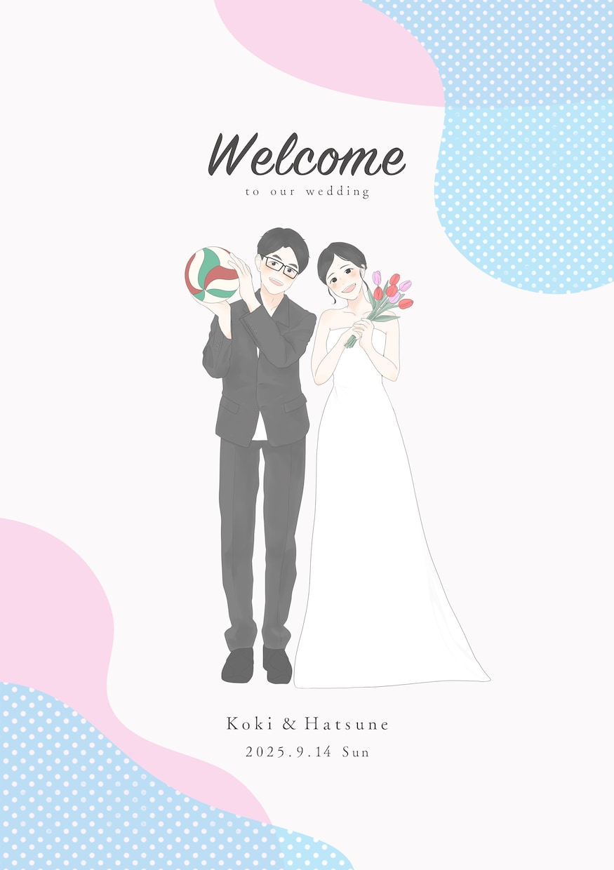 お写真から、やさしく温かい手描きの似顔絵を描きます 記念日やプレゼントにも喜ばれるよう丁寧に制作します。 イメージ1