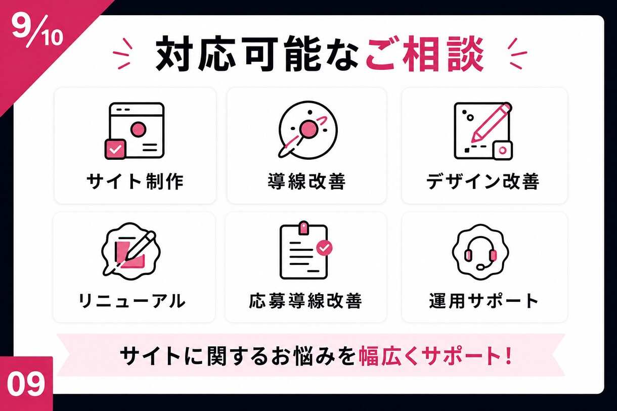 地下アイドル向け公式サイト制作します 現場経験を活かし導線まで設計します イメージ9