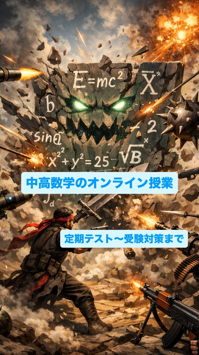 医学生が中高数学のサポートをします 数学が苦手な人ほどおすすめできます！！ イメージ1
