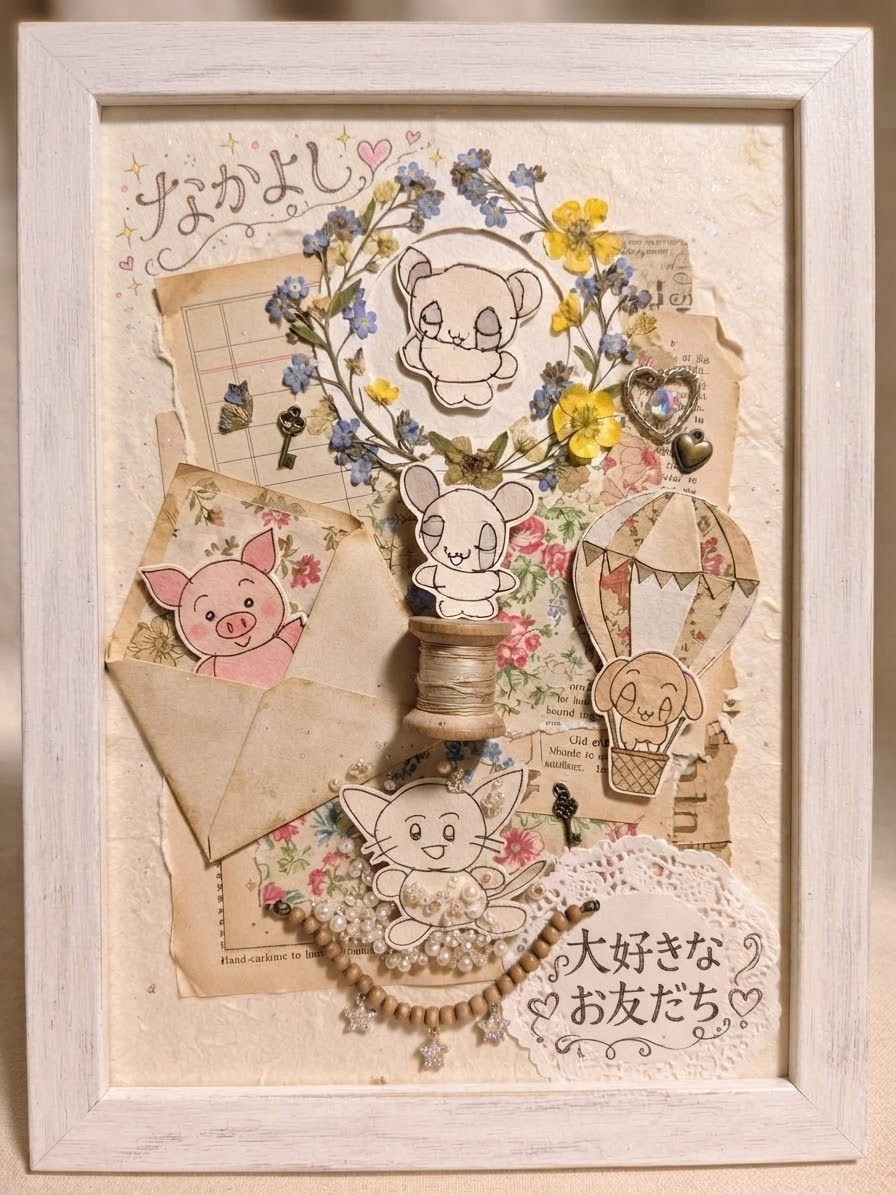 オリジナルL判フォト出品します 可愛いゆるかわ自作L判フォトゆるかわイラスト好きな方 イメージ3