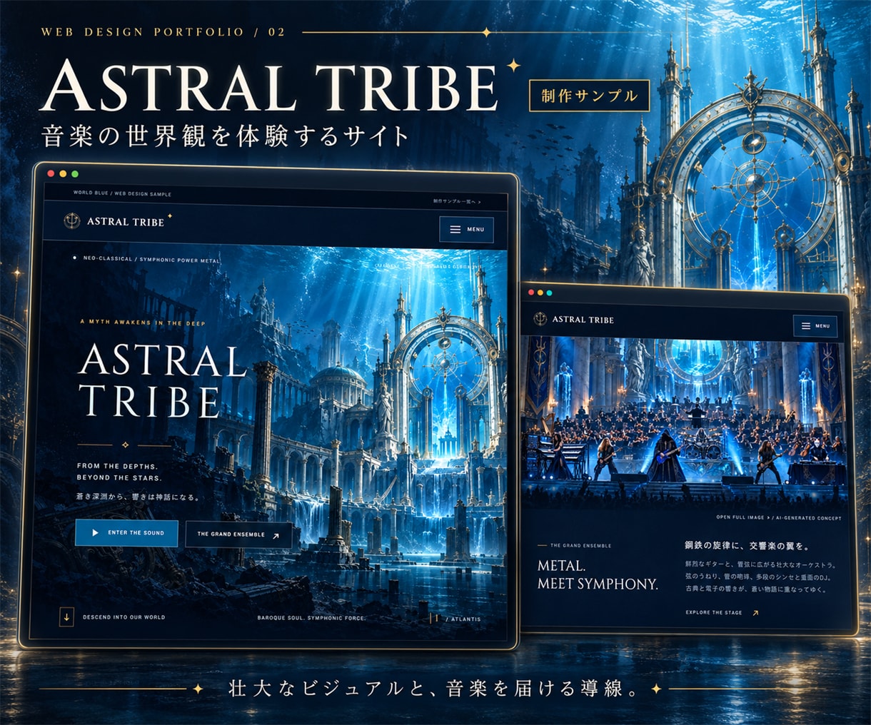 ミュージシャンの魅力が伝わるHPを制作します 楽曲・MV・ライブ情報を集約。あなたの音楽を世界へ イメージ3
