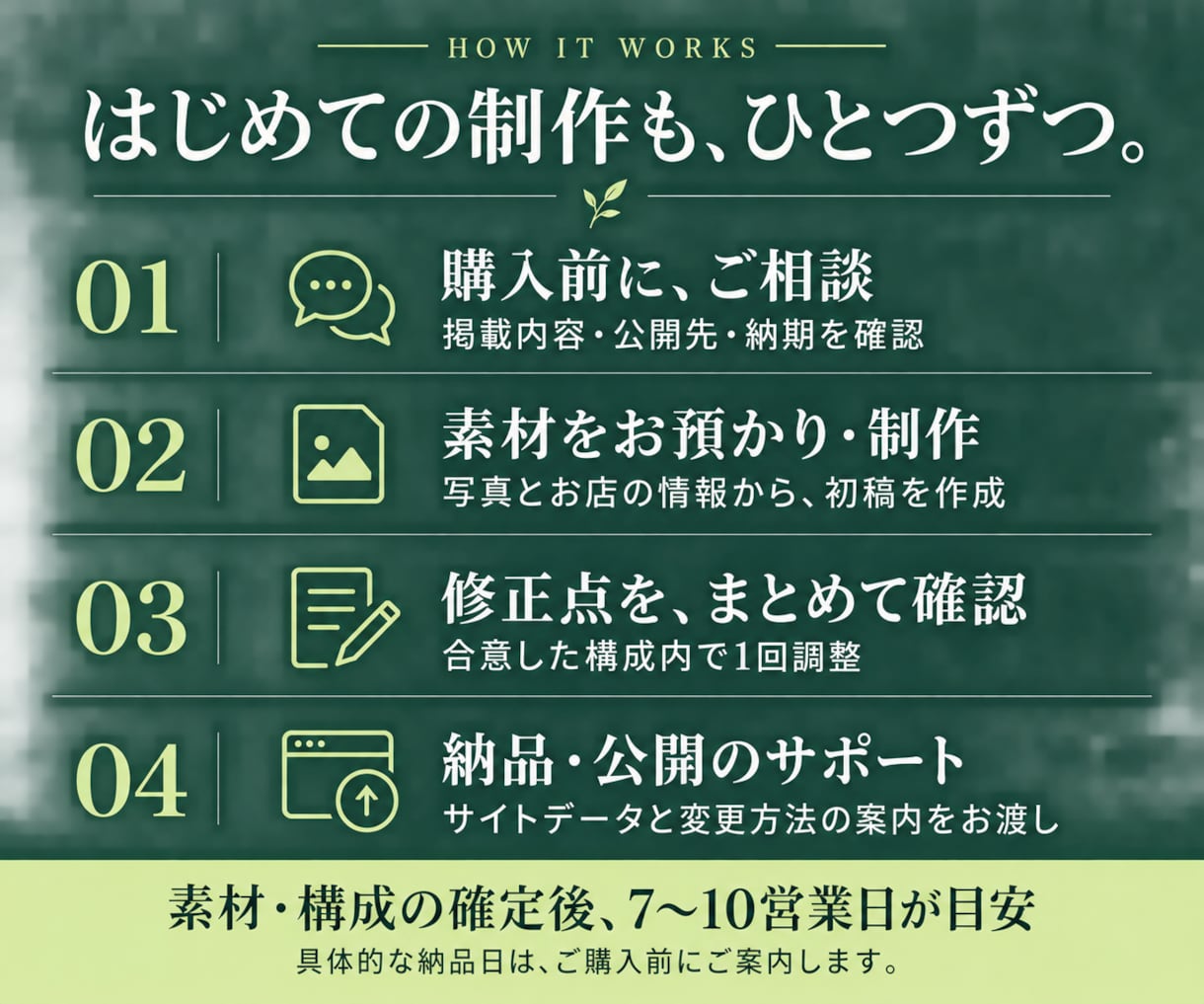清掃・修理のお店に洗練されたホームページを作ります スマホ対応・原稿整理込み。お店の魅力を1ページに イメージ4