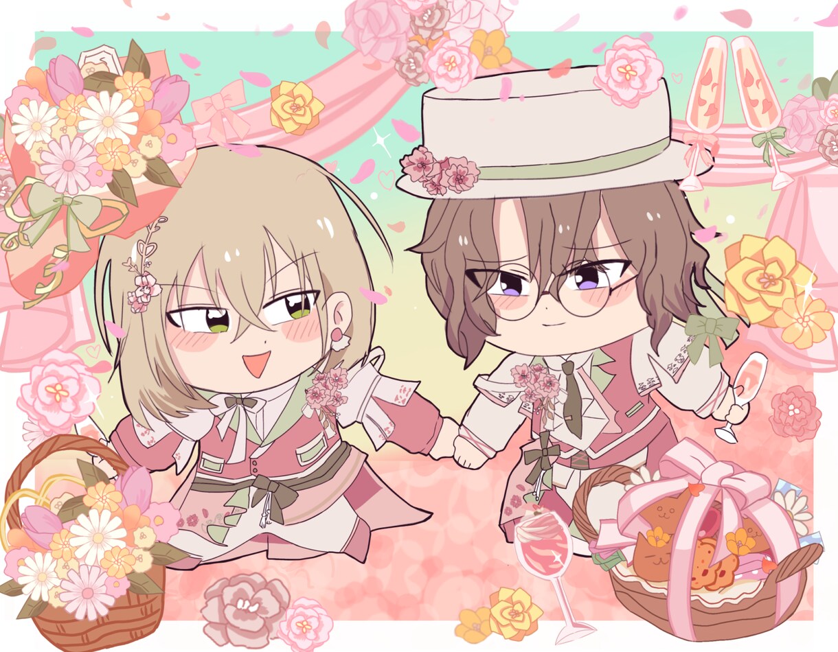 SD.ミニキャラのかわいいイラスト制作承っています もちもちで愛らしいフォルムのイラストをお届けします…！ イメージ3