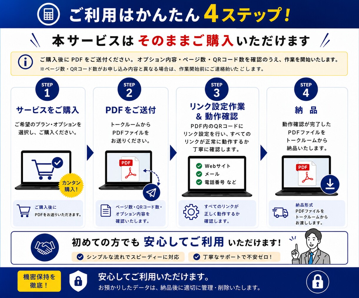 PDF内のQRコードをクリック・タップ可能にします スマホ・PCで使いやすいリンク付きPDFへ イメージ6